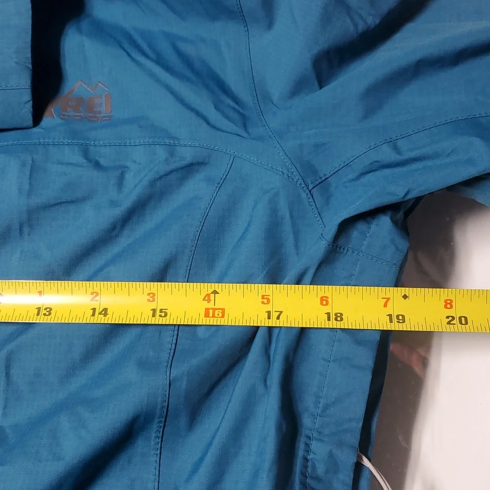 Rei Co-Op Peak 2.5L Rain Jacket Size Small Womens Blue/Green - Picture 14 of 15